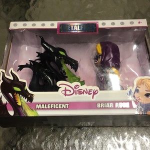 Disney metalfigs sleeping beauty and Maleifcent figurines